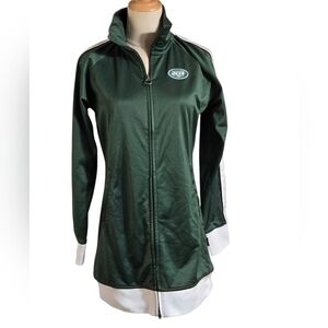 Reebok NFL New York Jets Green Football Zip Front Mini Dress NWT